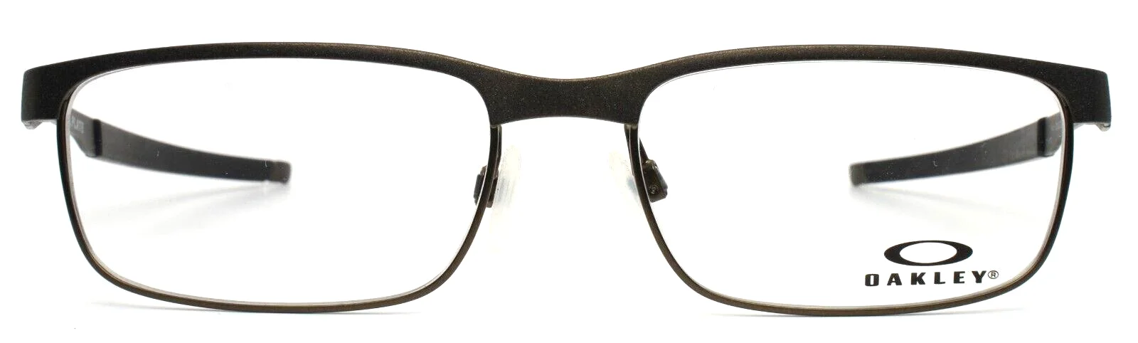 OAKLEY Steel Plate OX3222-0456 Powder Pewter Mens Rectangle Eyeglasses 56-18-141 2