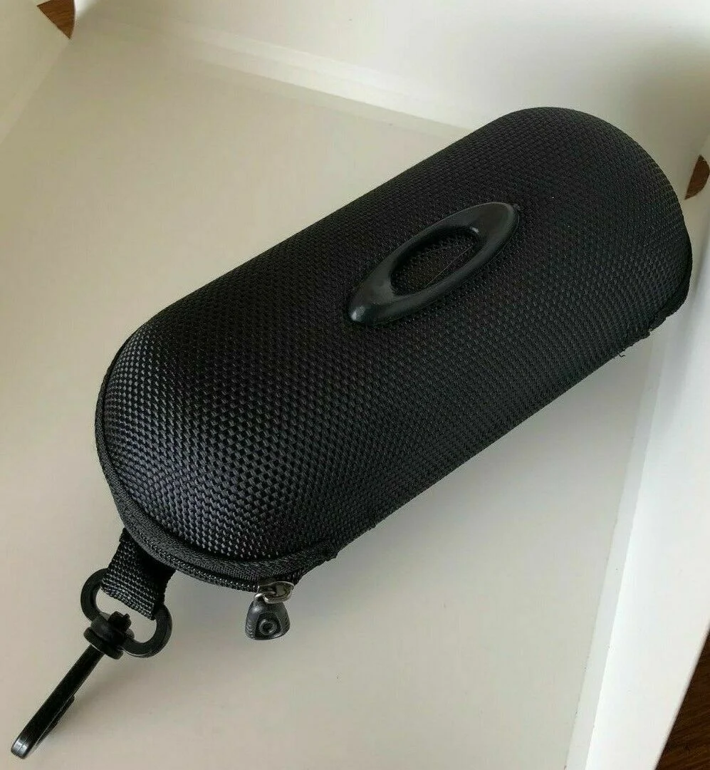 Oakley Sunglasses/Eyeglasses Hard Zipper Case w/ cleaning cloth and dust bag 4