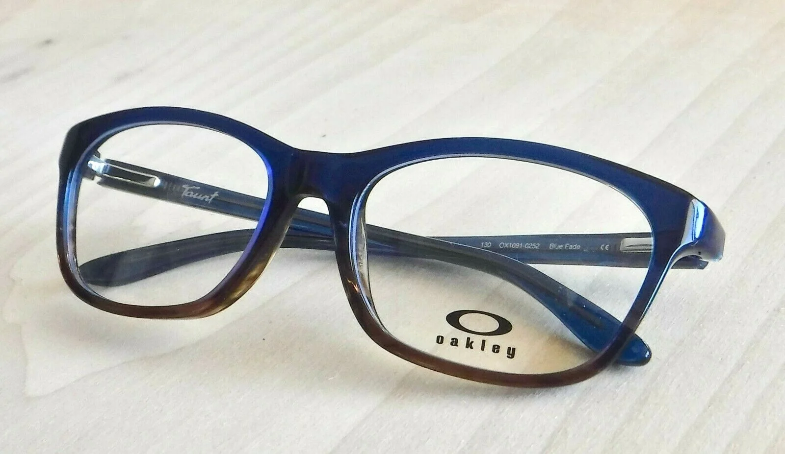 Oakley Taunt Eyeglasses Blue Fade Frames with Clear Lens OX1091-0252 / 52-16-130 2