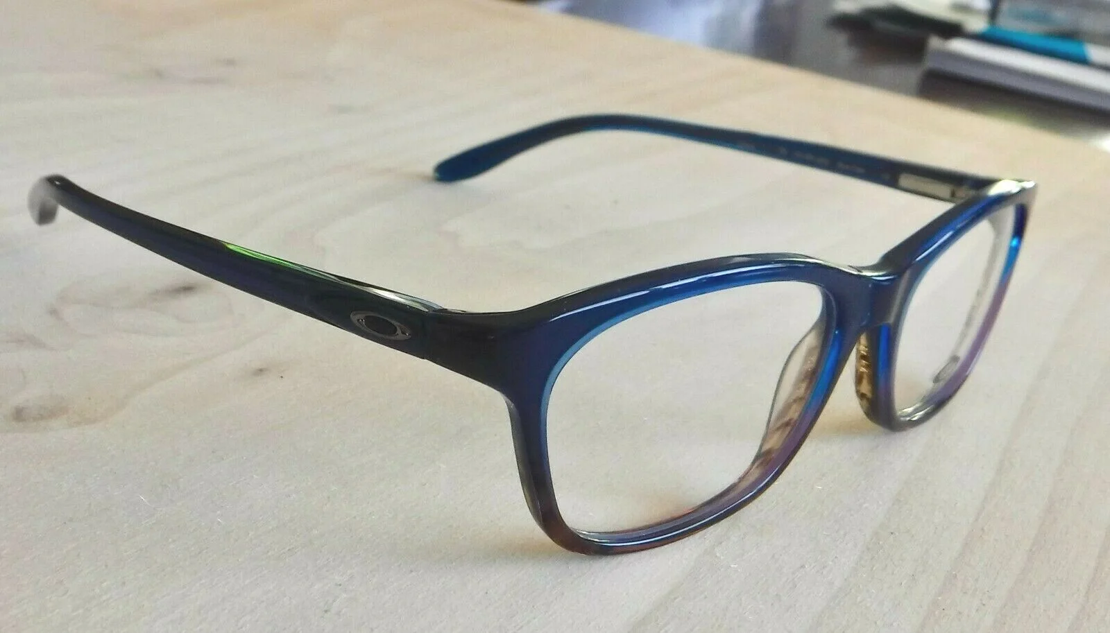 Oakley Taunt Eyeglasses Blue Fade Frames with Clear Lens OX1091-0252 / 52-16-130 4
