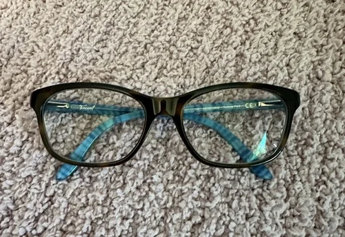 Oakley Taunt Eyeglasses Tortoise Plaid Turquoise Pearl Womens OX1091-0652