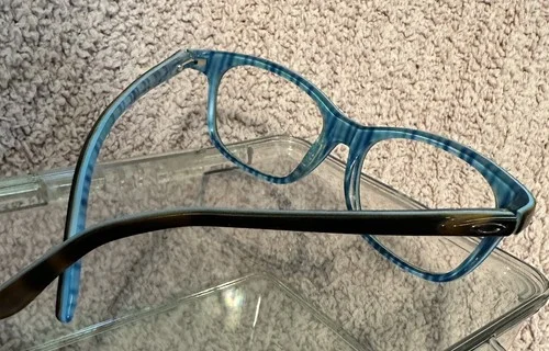 Oakley Taunt Eyeglasses Tortoise Plaid Turquoise Pearl Womens OX1091-0652 4