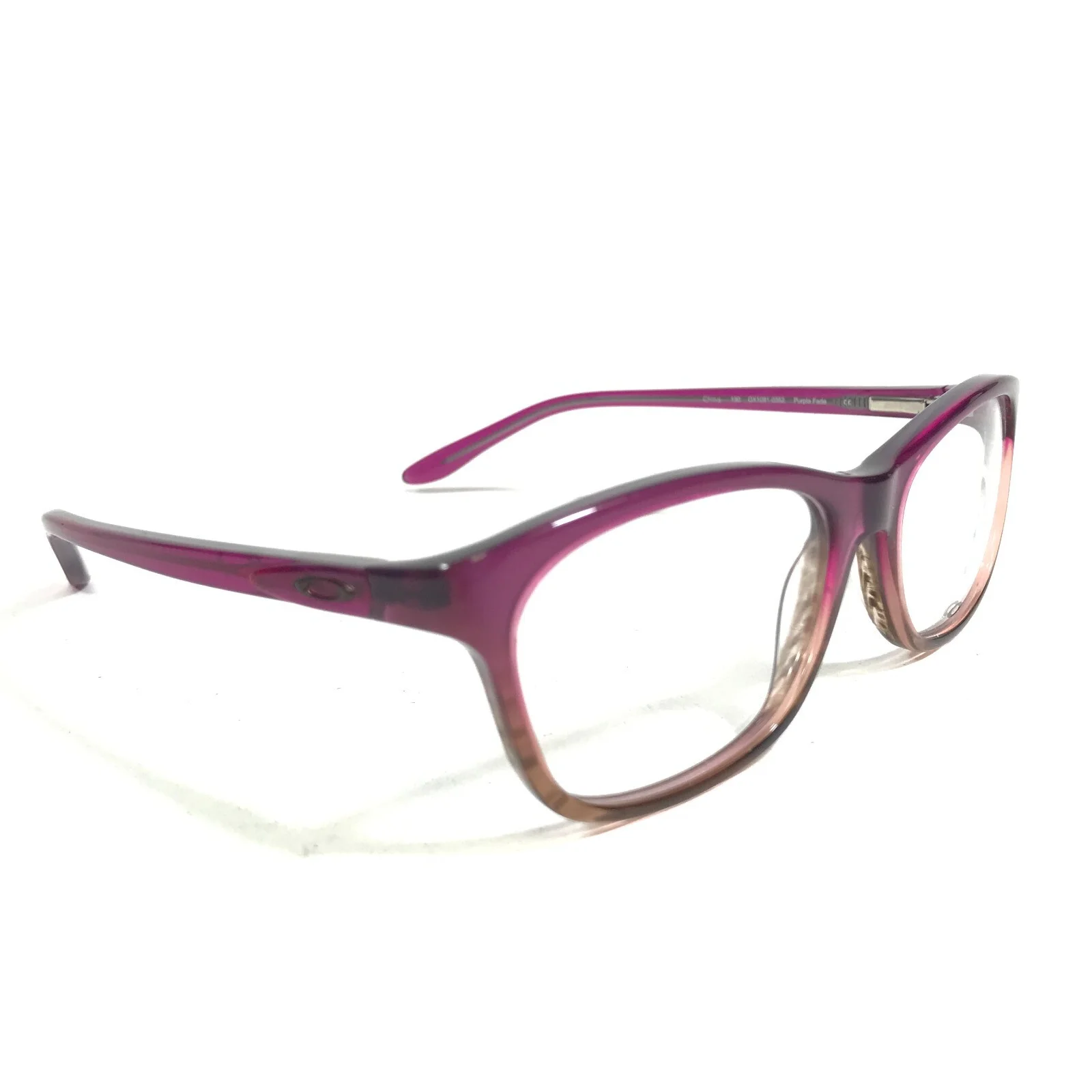 Oakley Taunt OX1091-0352 Purple Fade Eyeglasses Frames Brown Cat Eye 52-18-130 2