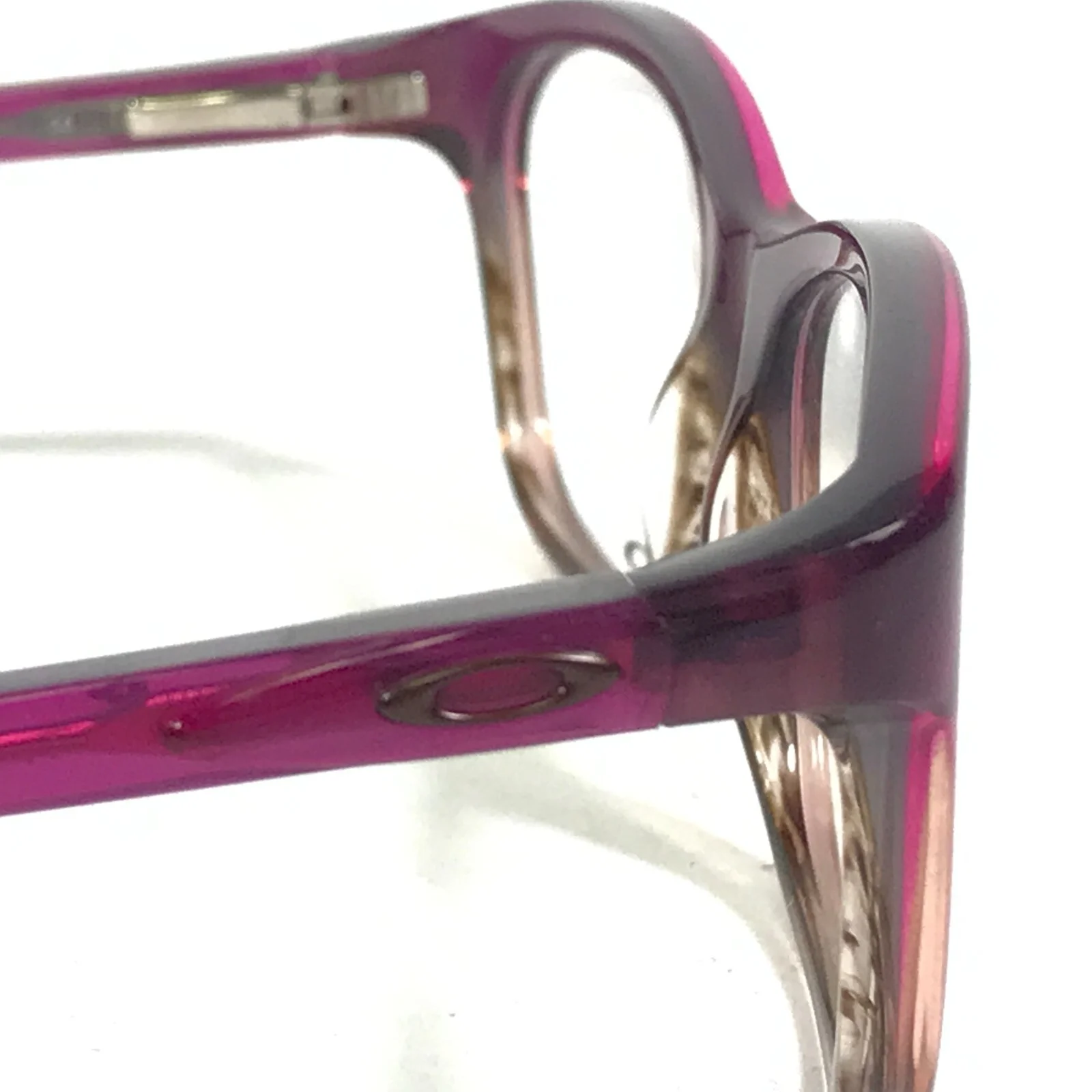 Oakley Taunt OX1091-0352 Purple Fade Eyeglasses Frames Brown Cat Eye 52-18-130 4