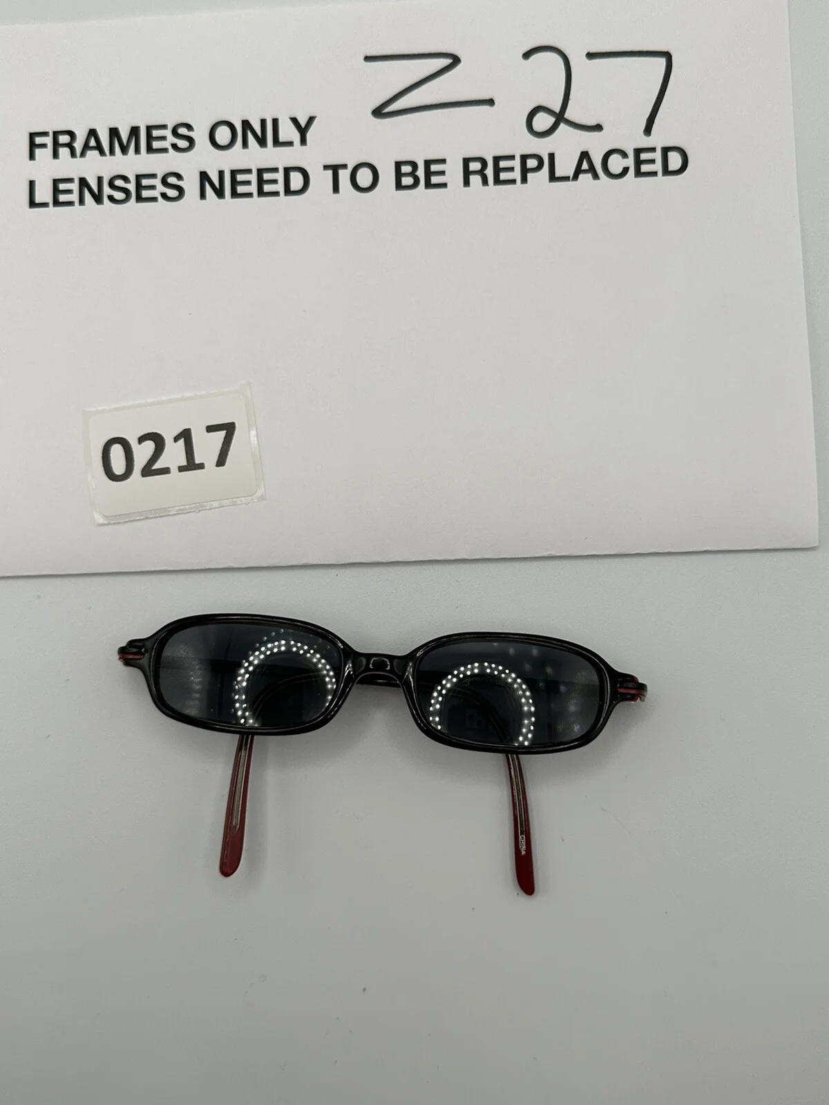 Occhi Sunglass/Eyeglass Impression black red 44 17 130 Frames Only 2