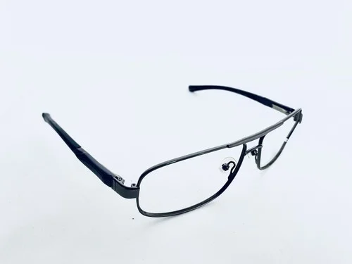 Octo Dark Silver Gun Metal Rectangular Aviator Glasses Aluminum 61 13 133 3