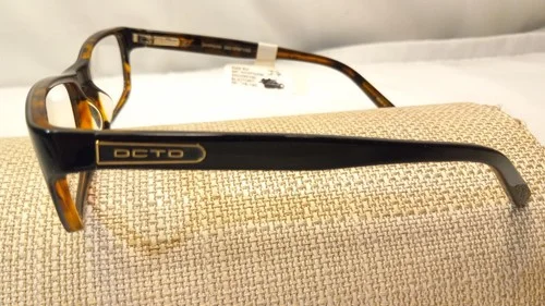 OCTO WHIPSHAW BLACK TORTOISE EYEGLASS FRAME EYE VISION OPTICAL PLASTIC WOMEN 3