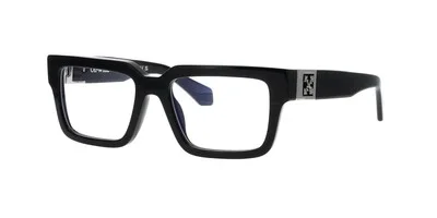 Off-White Square Eyeglasse Style 15 OERJ015C99PLA0011000 Black Frame Transparent 1