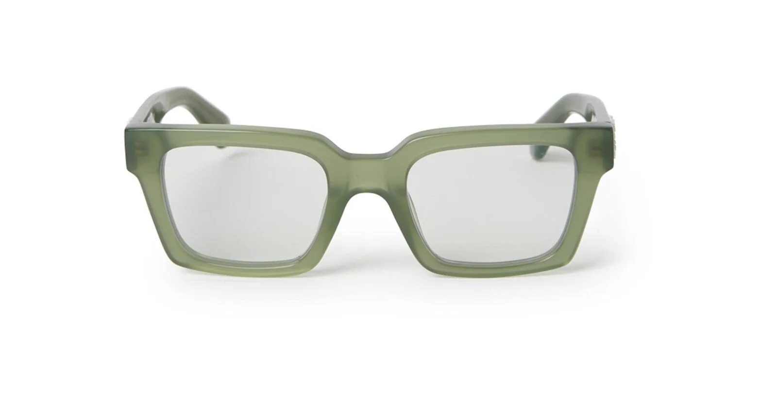 Off-White Style 21 Eyeglasses OERJ021C99PLA0014500 Green Frame Transparent Lens 2