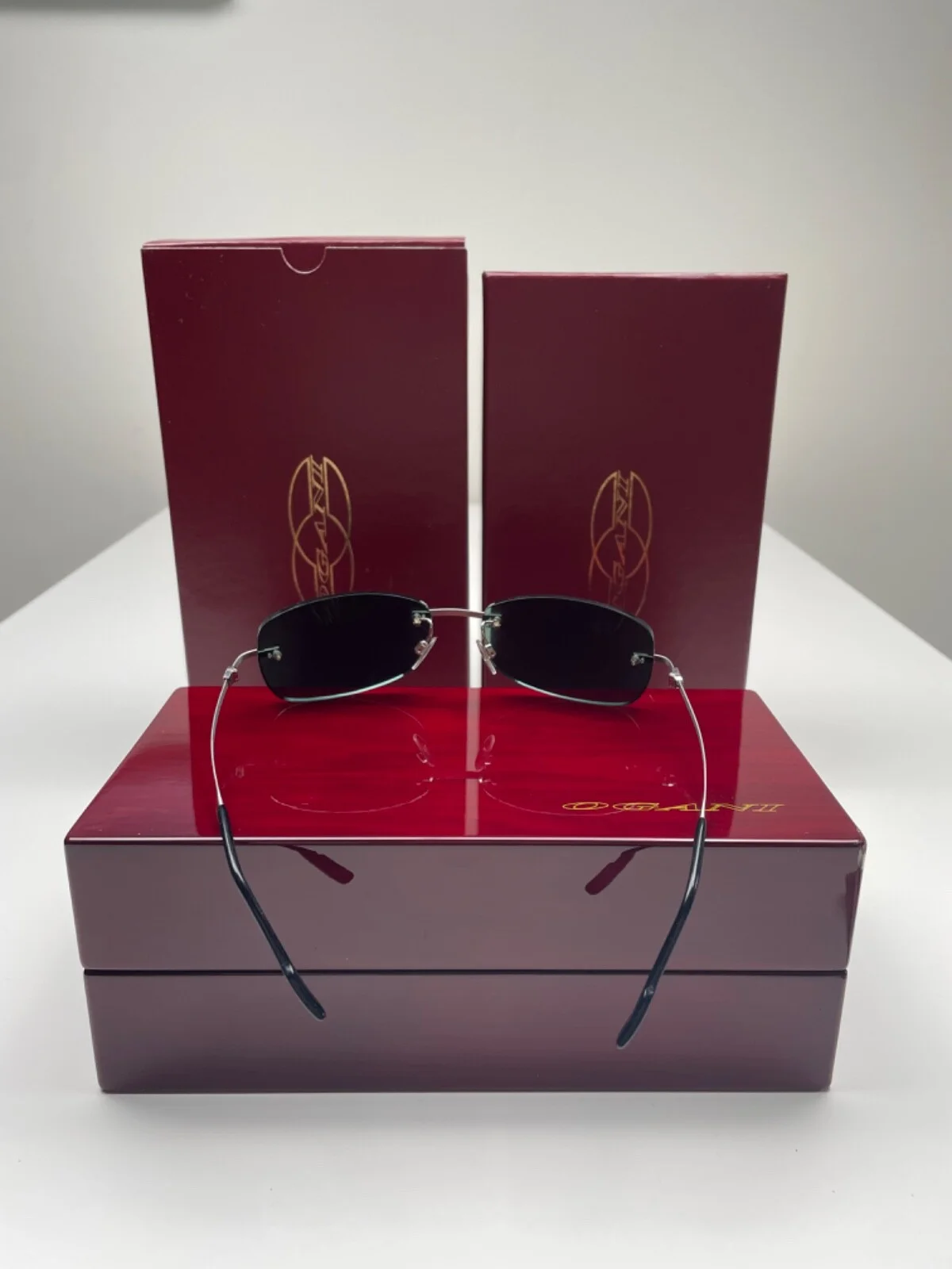 OGANI Luxury Eyewear of Beverly Hills, 14k White Gold Eyeglass Frames 3