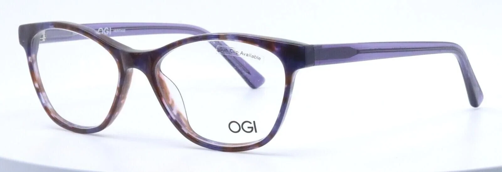 OGI 7155 1824 Purple Tortoise Womens Cat Eye Petite Eyeglasses 50-15-140 JAPAN