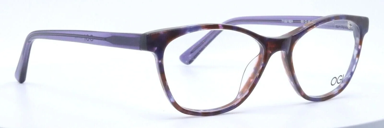OGI 7155 1824 Purple Tortoise Womens Cat Eye Petite Eyeglasses 50-15-140 JAPAN 3