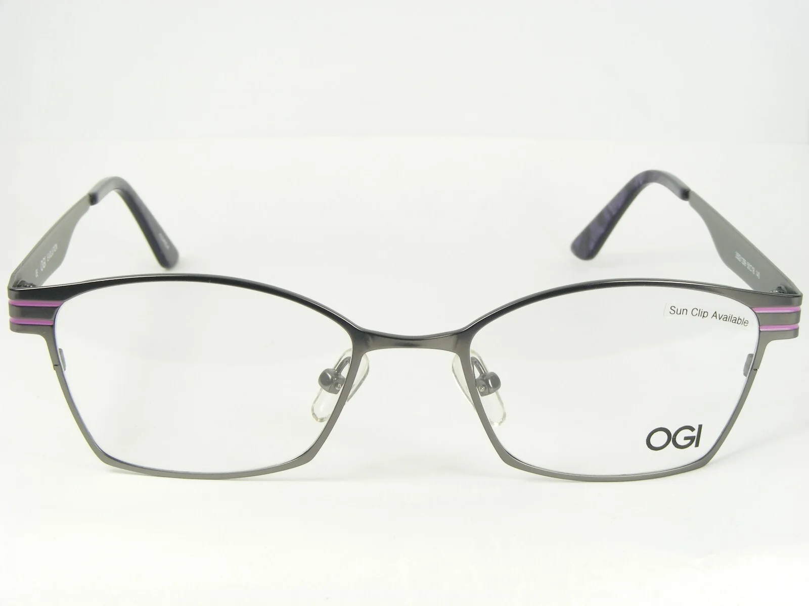 OGI EVOLUTION 3502 1299 GUNMETAL /PURPLE EYEGLASSES GLASSES 50-18-140mm Korea 2