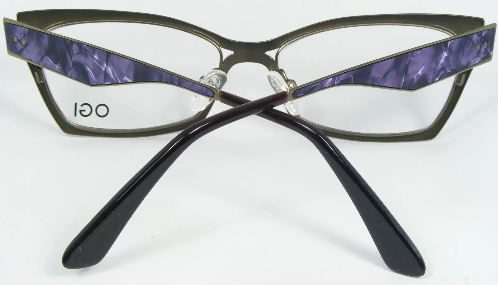 OGI EVOLUTION 4300 1595 PURPLE JASPER /ANTIQUE GOLD EYEGLASSES 53-16-140mm Korea 3