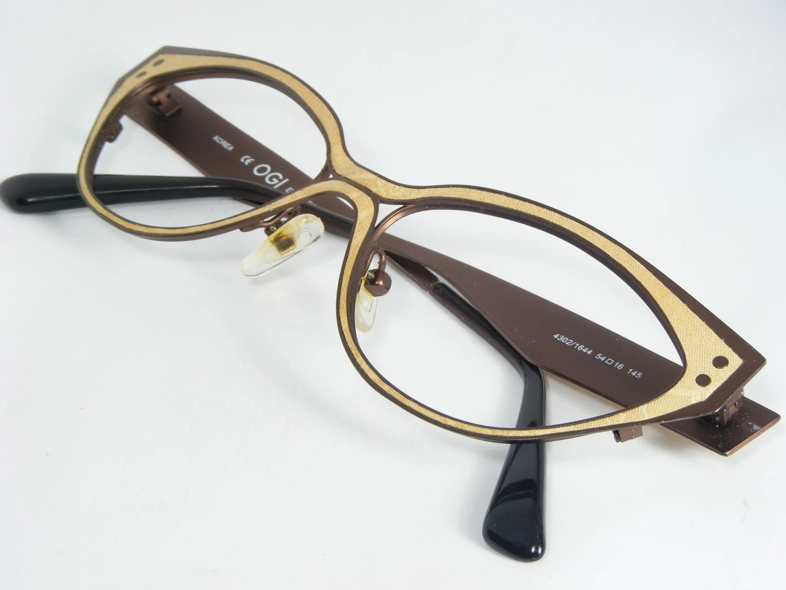 OGI EVOLUTION 4302 1644 TAN SILK / BROWN UNIQUE EYEGLASSES FRAME 54-16-145mm 4