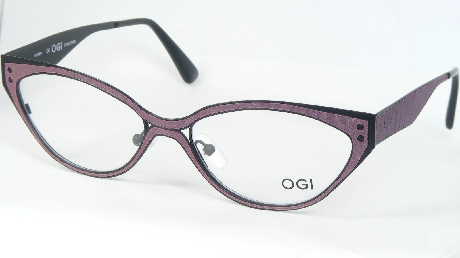 OGI EVOLUTION 4302 1645 PURPLE SILK / MIDNIGHT UNIQUE EYEGLASSES FRAME 54-16-145