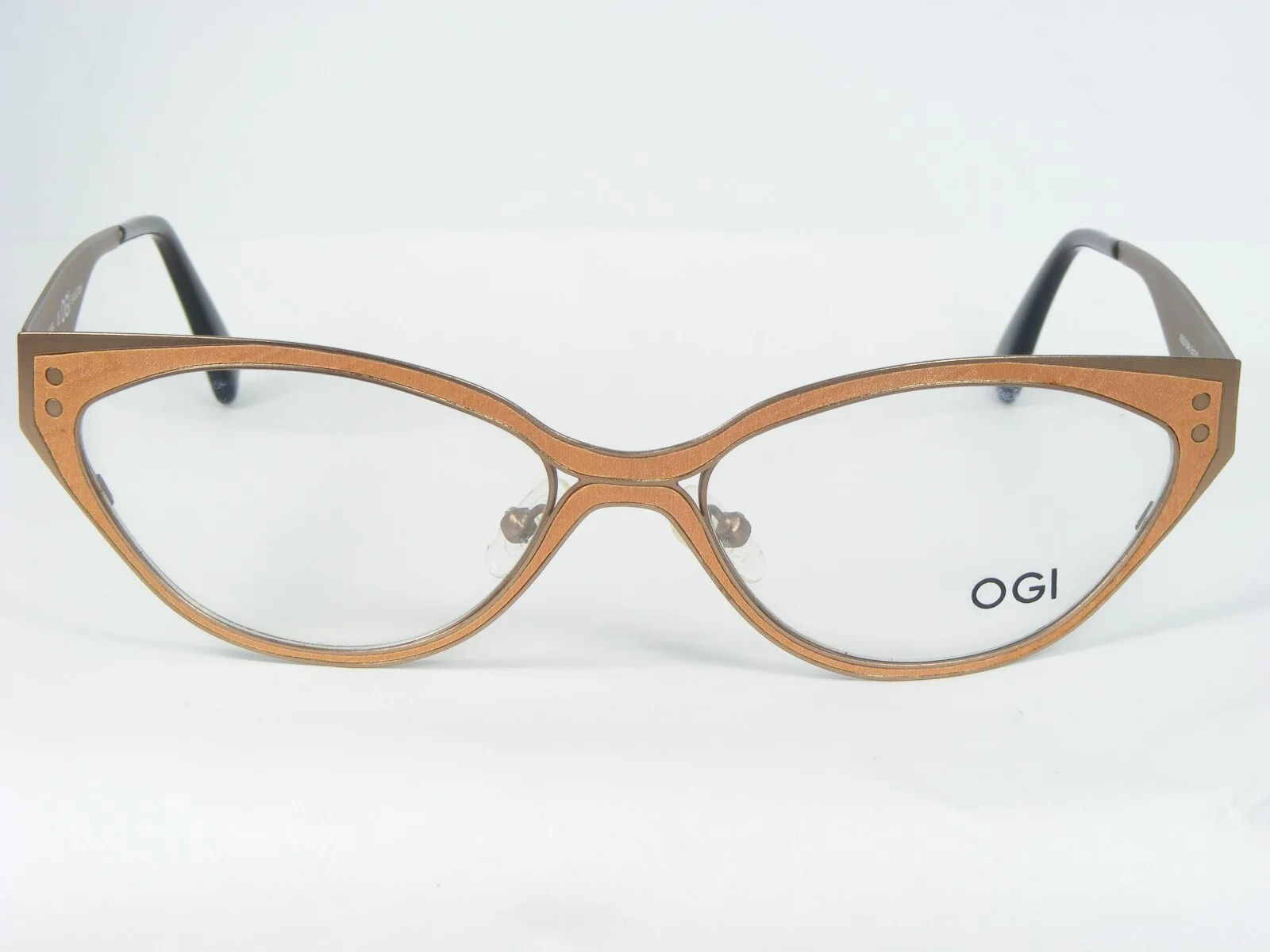 OGI EVOLUTION 4302 1646 SALMON SILK / GOLDEN TAN UNIQUE EYEGLASSES 54-16-145mm 2