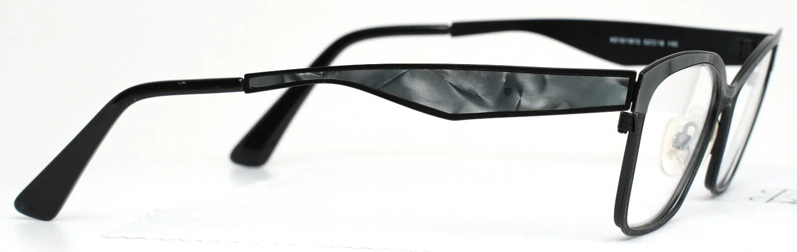OGI Evolution 4310 1813 Black Marble Womens Cat Eye Eyeglasses 52-18-145 4