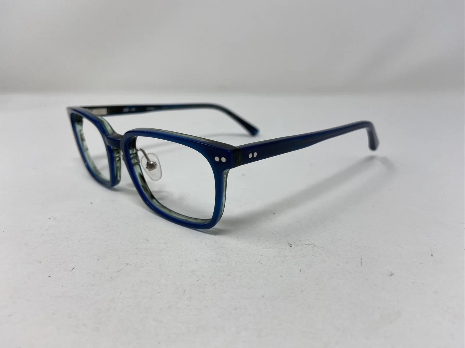 OGI Eyeglasses Frames OK346/2301 45-17-130 Blue Full Rim GQ29 2