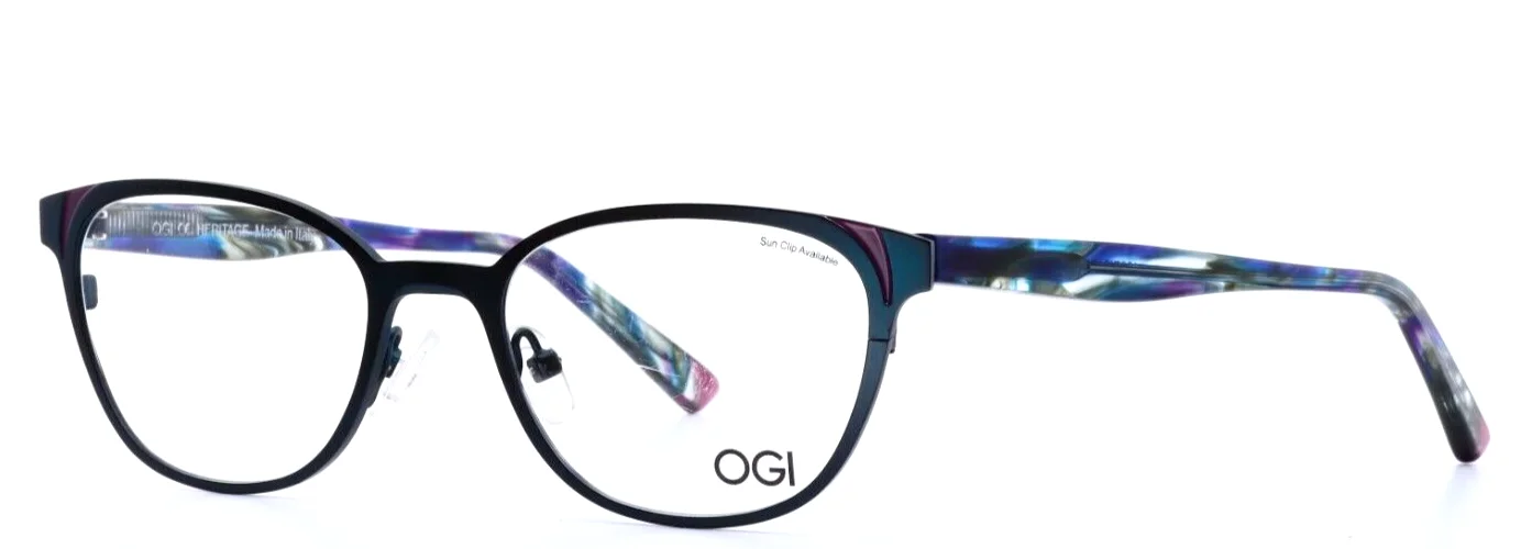 OGI Heritage 4027 2171 Tucson Teal Womens Cat Eye Eyeglasses 49-18-140 B:35