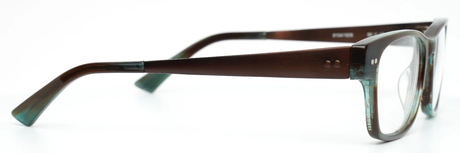 OGI Heritage 9104 1836 Blue Brown Unisex Square Eyeglasses Frames 50-17-140 B:36 4