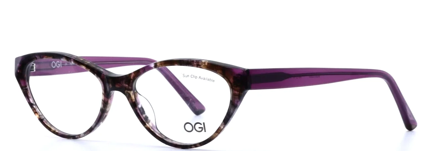 OGI Heritage 9120/2239 Purple Womens Cat Eye Full Rim Eyeglasses 49-15-140 B:34