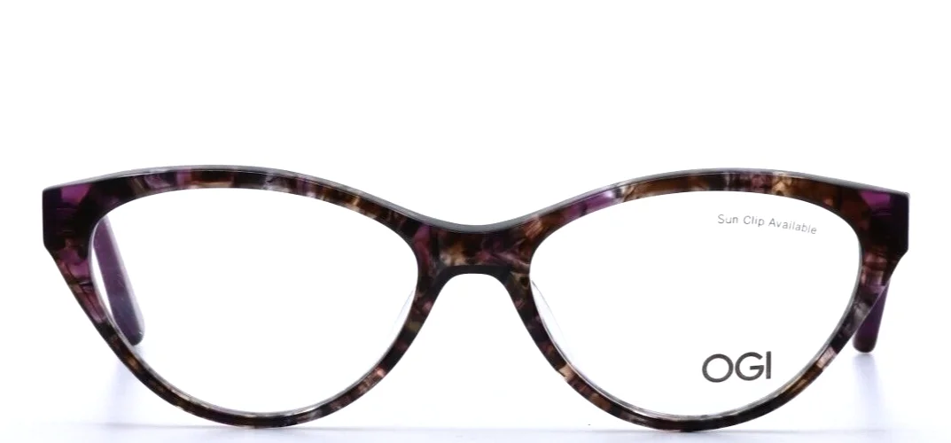 OGI Heritage 9120/2239 Purple Womens Cat Eye Full Rim Eyeglasses 49-15-140 B:34 3