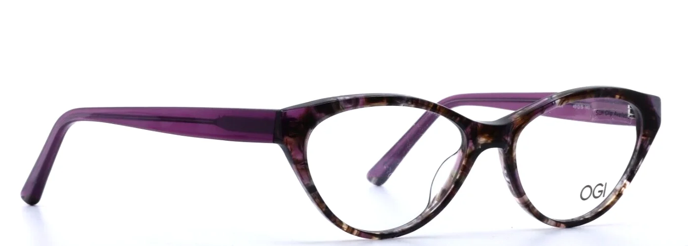 OGI Heritage 9120/2239 Purple Womens Cat Eye Full Rim Eyeglasses 49-15-140 B:34 4