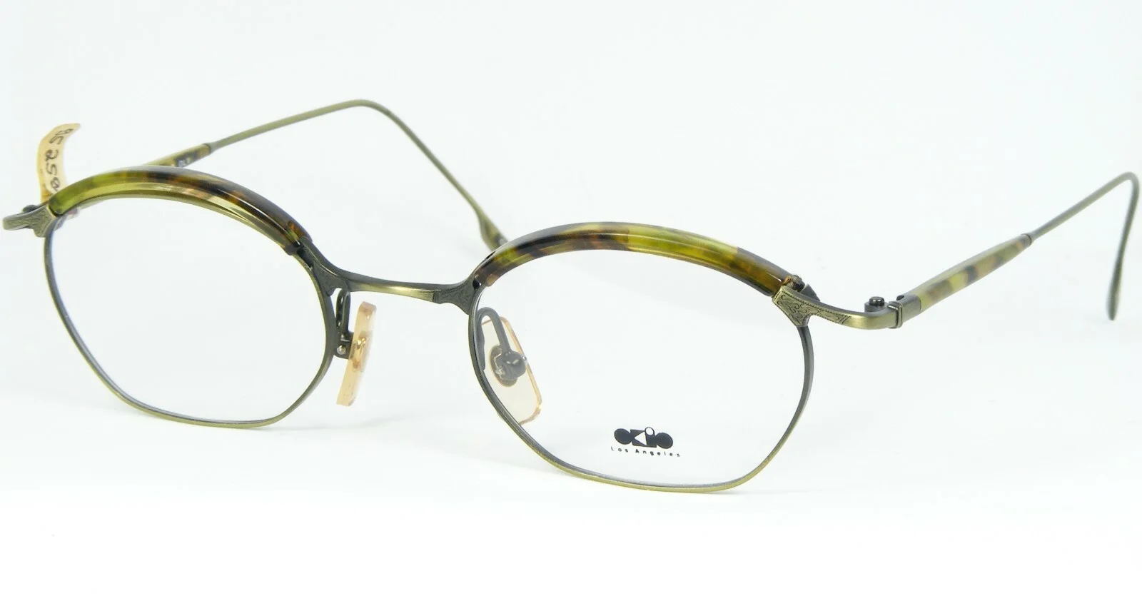 OKIO Los Angeles OK-168 8 OLV ANTIQUE OLIVE /BROWN EYEGLASSES GLASSES 47-22-142