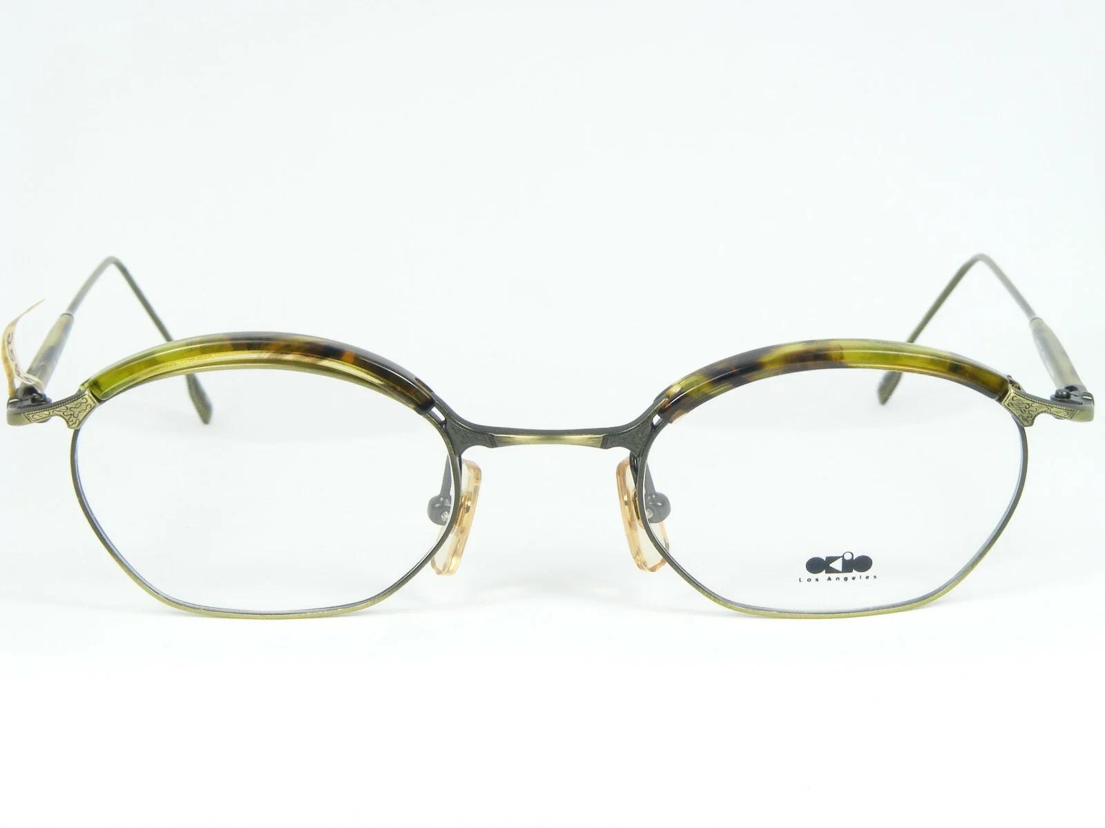 OKIO Los Angeles OK-168 8 OLV ANTIQUE OLIVE /BROWN EYEGLASSES GLASSES 47-22-142 2