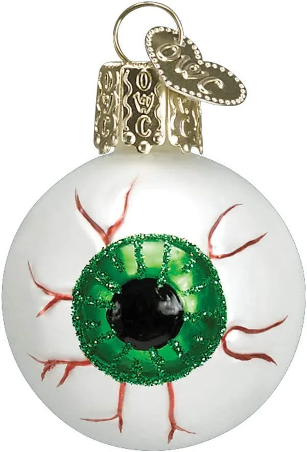 OLD WORLD CHRISTMAS SET OF 3 EVIL EYE GLASS HALLOWEEN CHRISTMAS ORNAMENT 26037 4