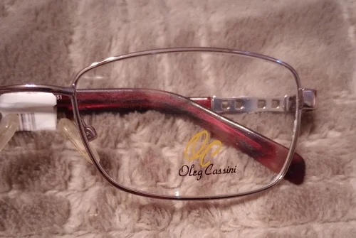 Oleg Cassini OCO368 368 53-16-135 Blush Women’s Eyeglass Frames NWT $102 MSRP 2