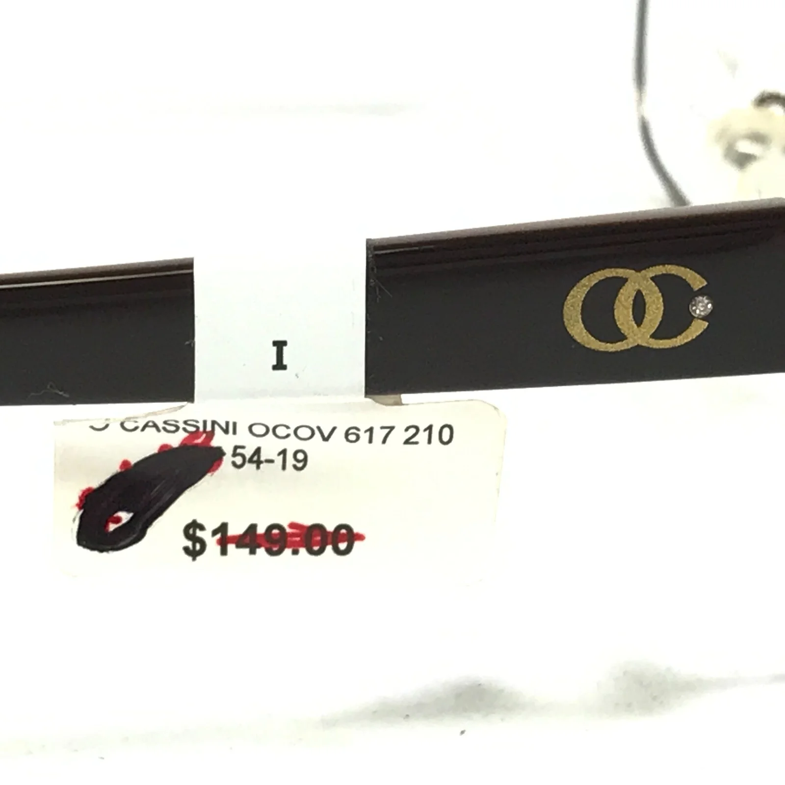 Oleg Cassini OCOV617 210 Eyeglasses Frames Brown Cat Eye Full Rim 54-19-140 4