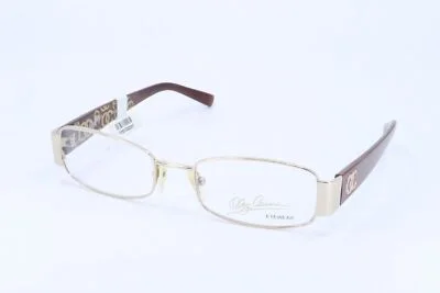 Oleg Cassini OCOV662 Gold Rectangle Women Full Rim 51-18-140 Eyeglasses 1