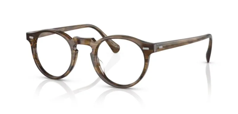 Oliver Peoples 0OV5186 Gregory Peck 1689 Sepia Smoke 50mm Round Men