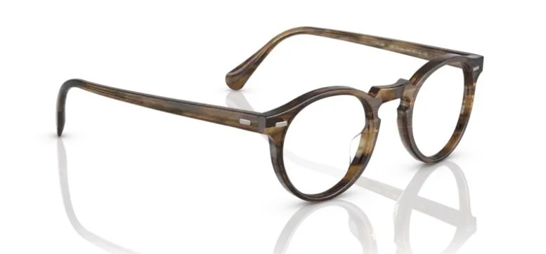 Oliver Peoples 0OV5186 Gregory Peck 1689 Sepia Smoke 50mm Round Men 4