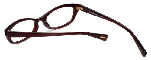 Oliver Peoples Eyeglasses Frames Marceau SI Clear Dark Red Cat Eye 51-18-138 4