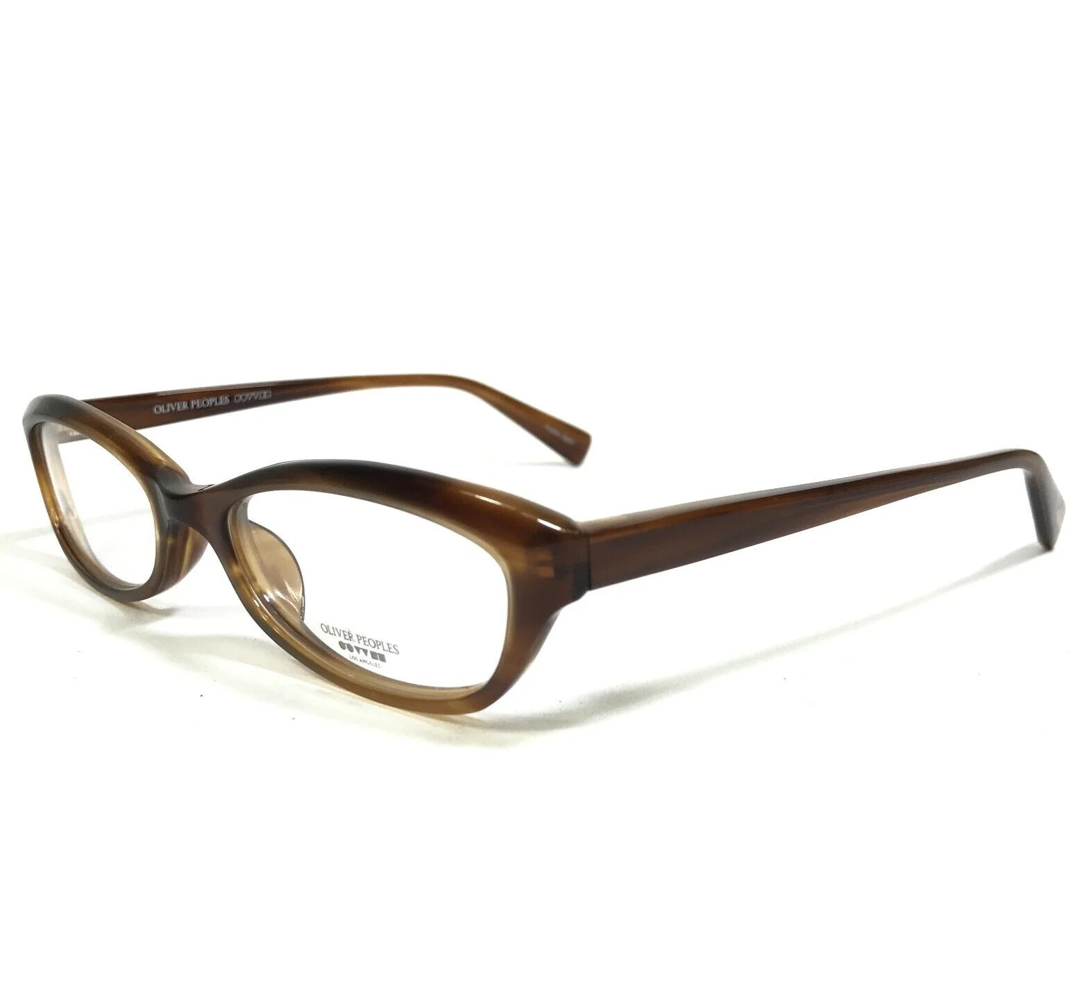 Oliver Peoples Eyeglasses Frames Marceau SYC Clear Brown Sycamore Horn 51-18-138 4