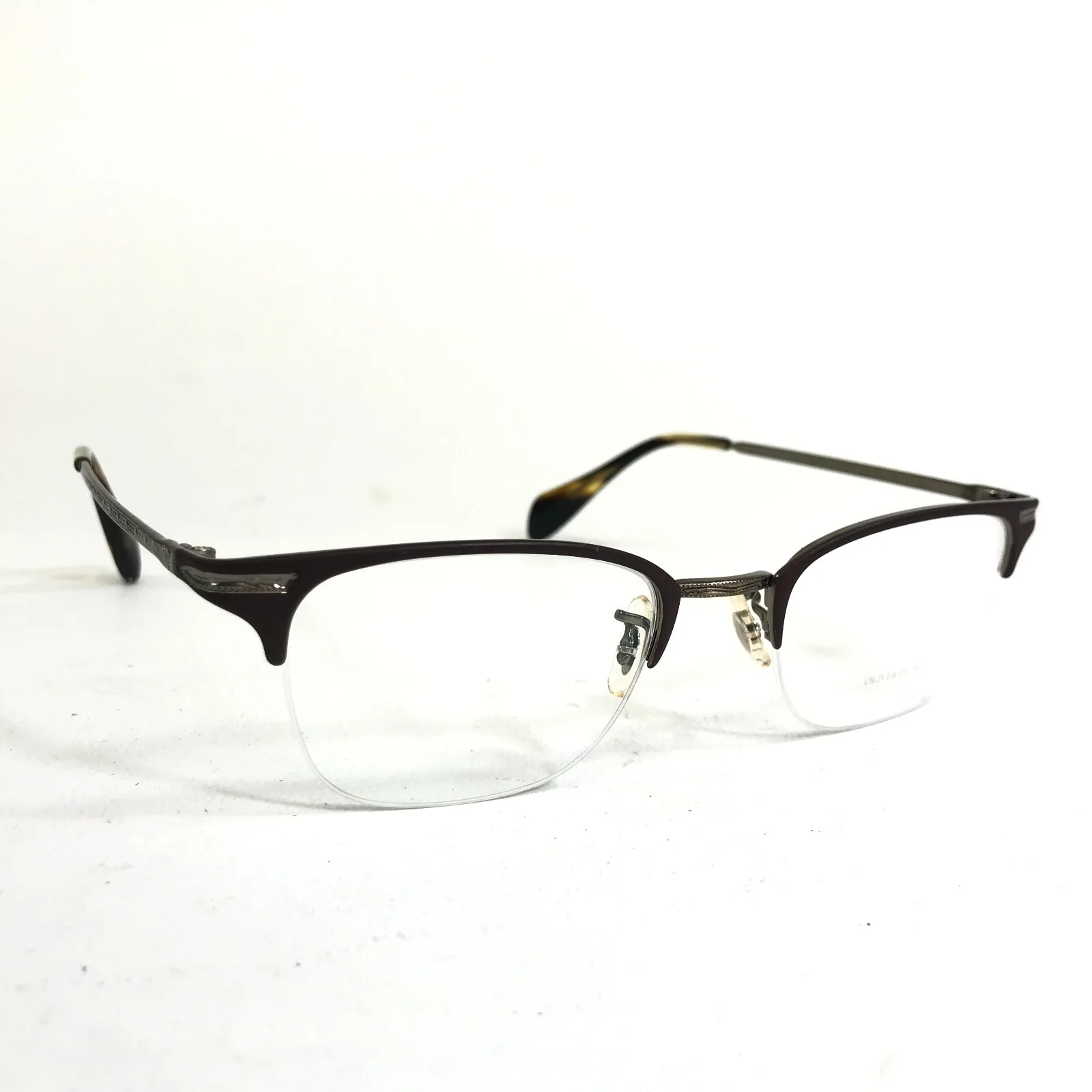 Oliver Peoples Eyeglasses Frames OV1176 5195 Walston Brown Gold 49-21-140 2