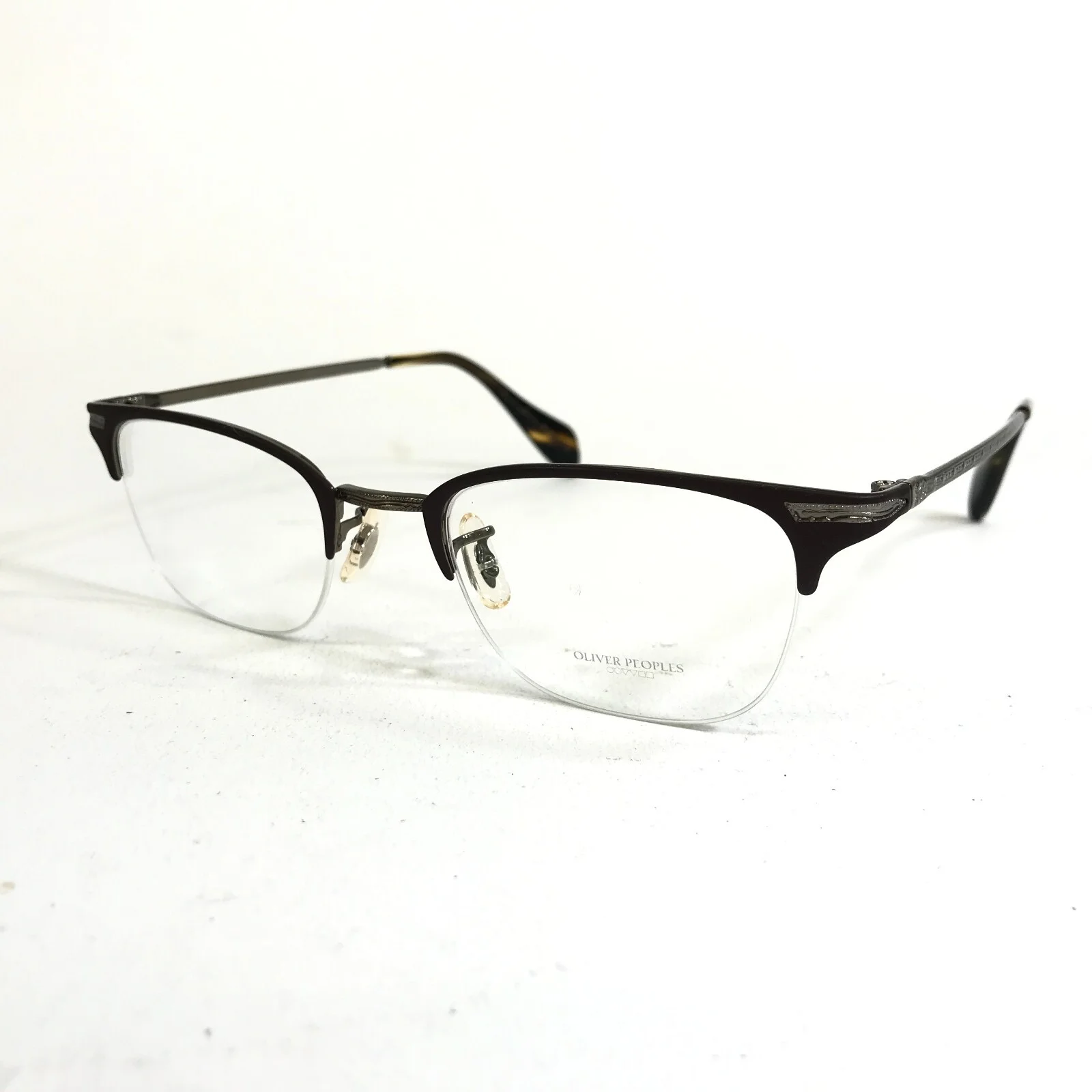 Oliver Peoples Eyeglasses Frames OV1176 5195 Walston Brown Gold 49-21-140 4