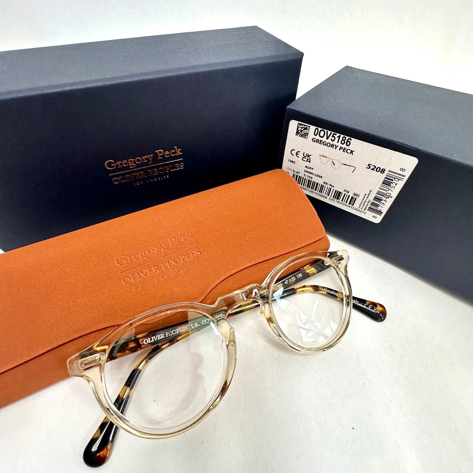 OLIVER PEOPLES Gregory Peck OV5186 Buff Retro Eyeglasses Optical Frame 5186 2