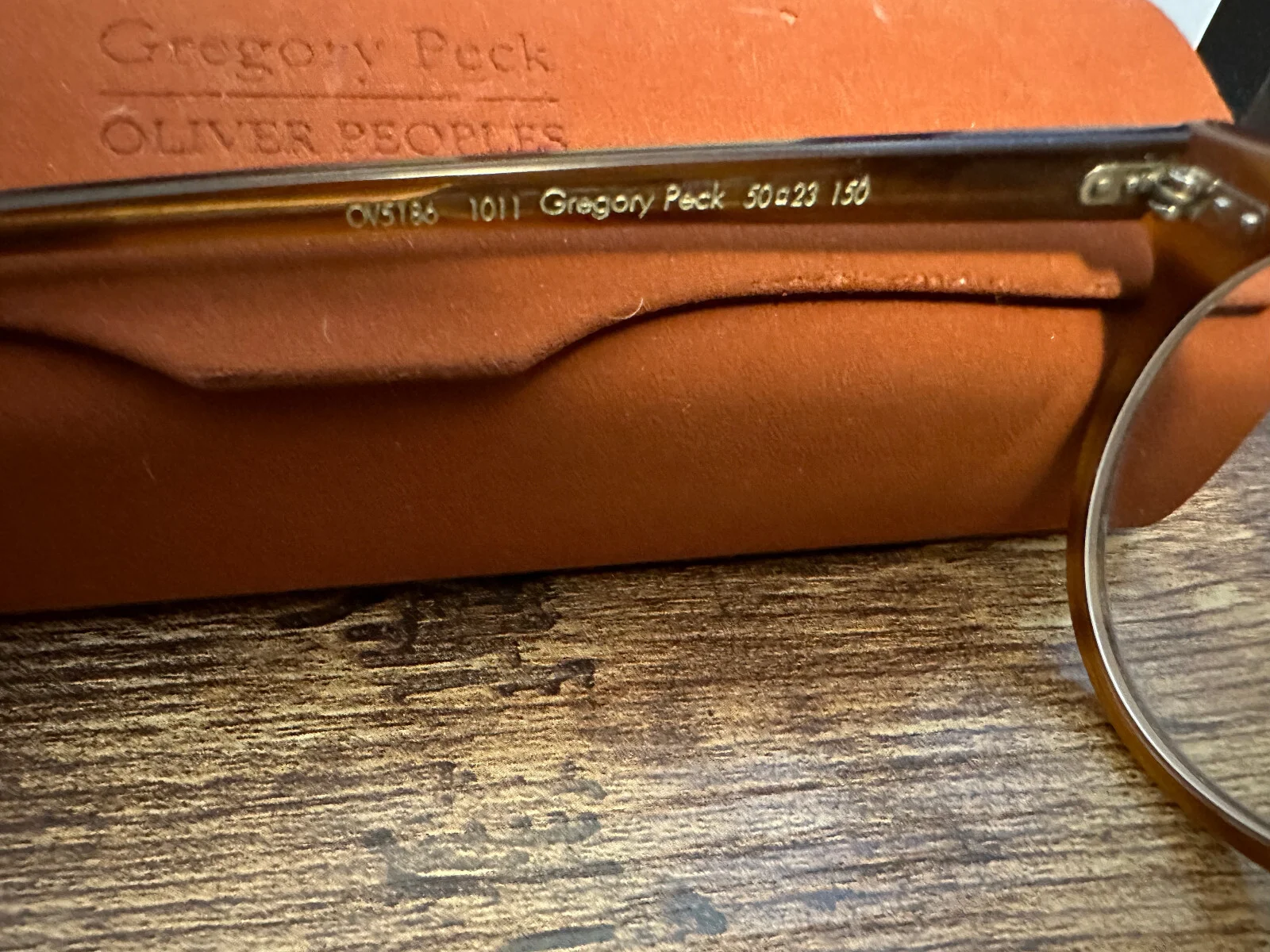 Oliver Peoples Gregory Peck PRESCRIPTION Eyeglasses Raintree OV5186 1011 50-23 4