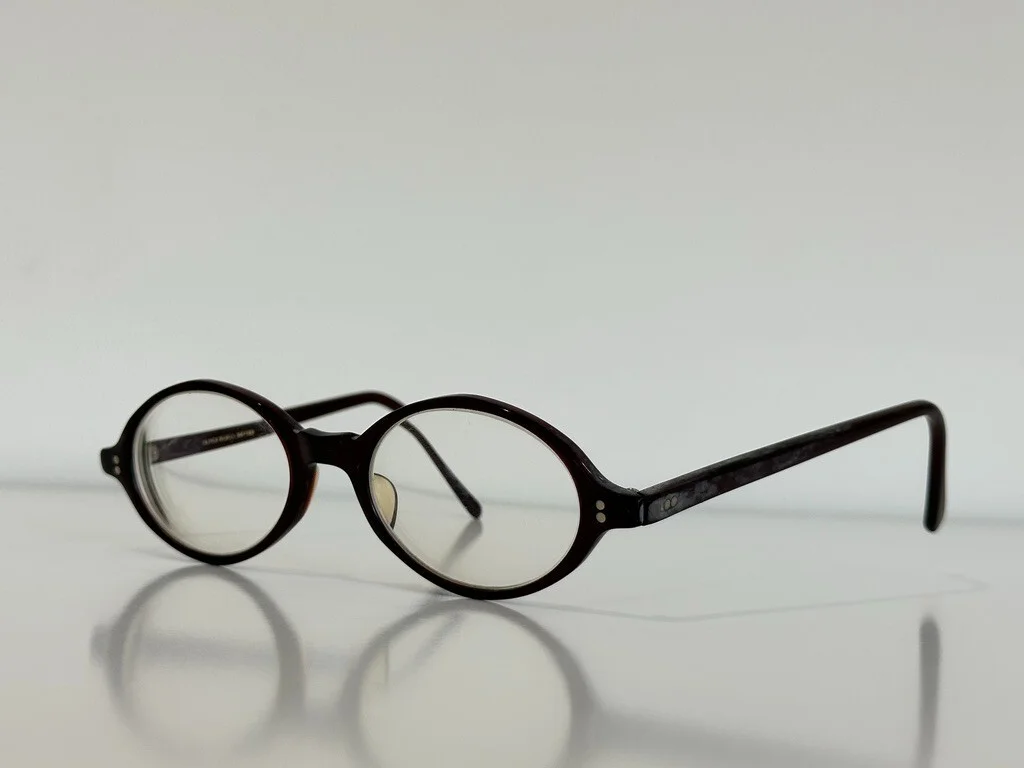 Oliver Peoples Joplin Burg Round Brown Eyeglasses Optical Frame Japan