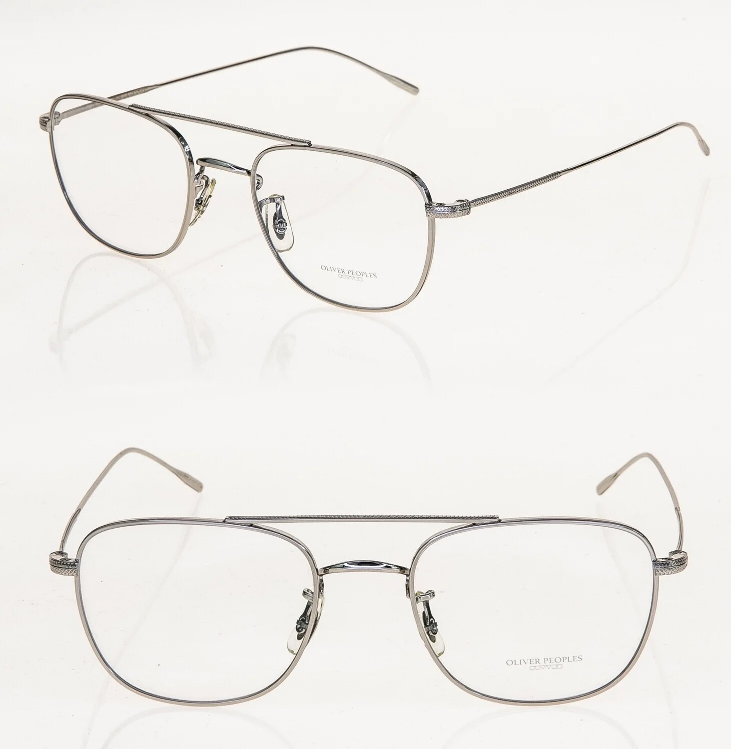 OLIVER PEOPLES KRESS OV1238 Metal Filigree Silver Eyeglasses Optical Frame 1238
