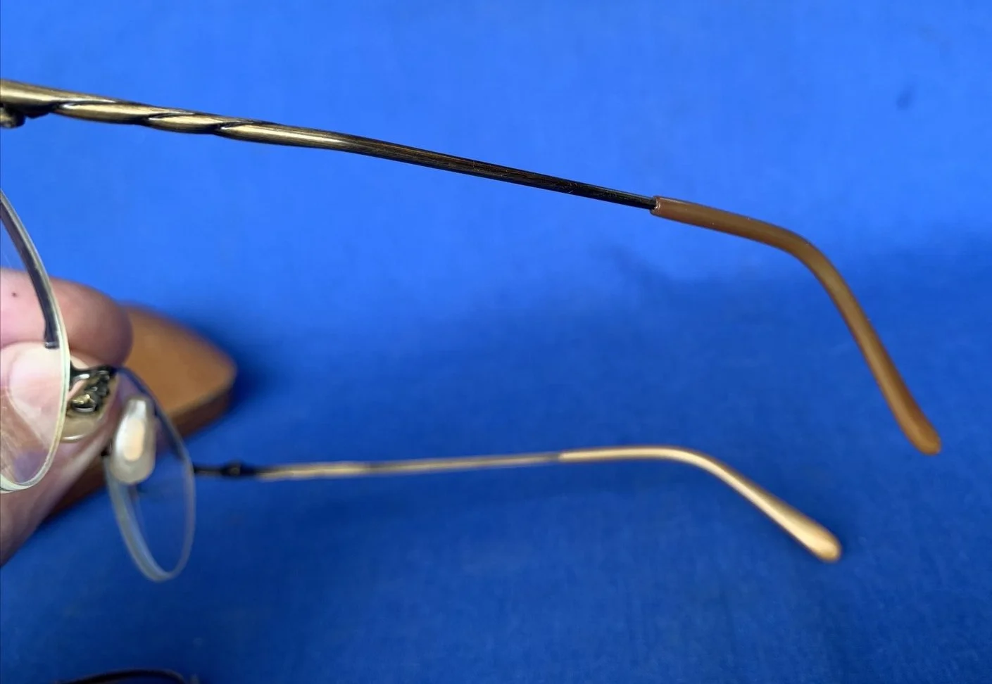 Oliver Peoples OP-88 AG Eyeglasses Frames Antique Gold Half-Rim + Sunglasses 4