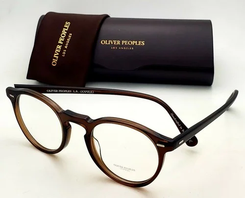 Oliver Peoples OV5186 1625 Gregory Peck Espresso Brown 50mm Eyeglasses