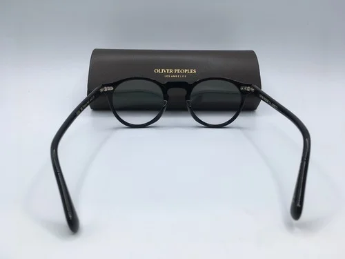 Oliver Peoples OV5186 Unisex Black Frame Demo Lens Round Eyeglasses 45MM 3