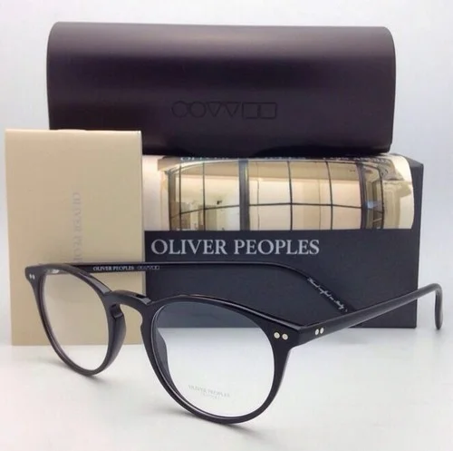 Oliver Peoples RILEY-R Unisex Black Frame Round Eyeglasses Frame 45MM
