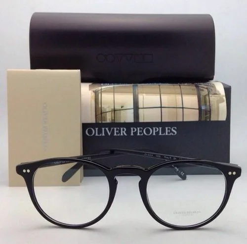 Oliver Peoples RILEY-R Unisex Black Frame Round Eyeglasses Frame 45MM 2