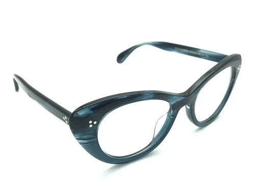 Oliver Peoples Rishell OV5415U 1672 Womens Blue Cat Eye Eyeglasses 51-19 145 NEW